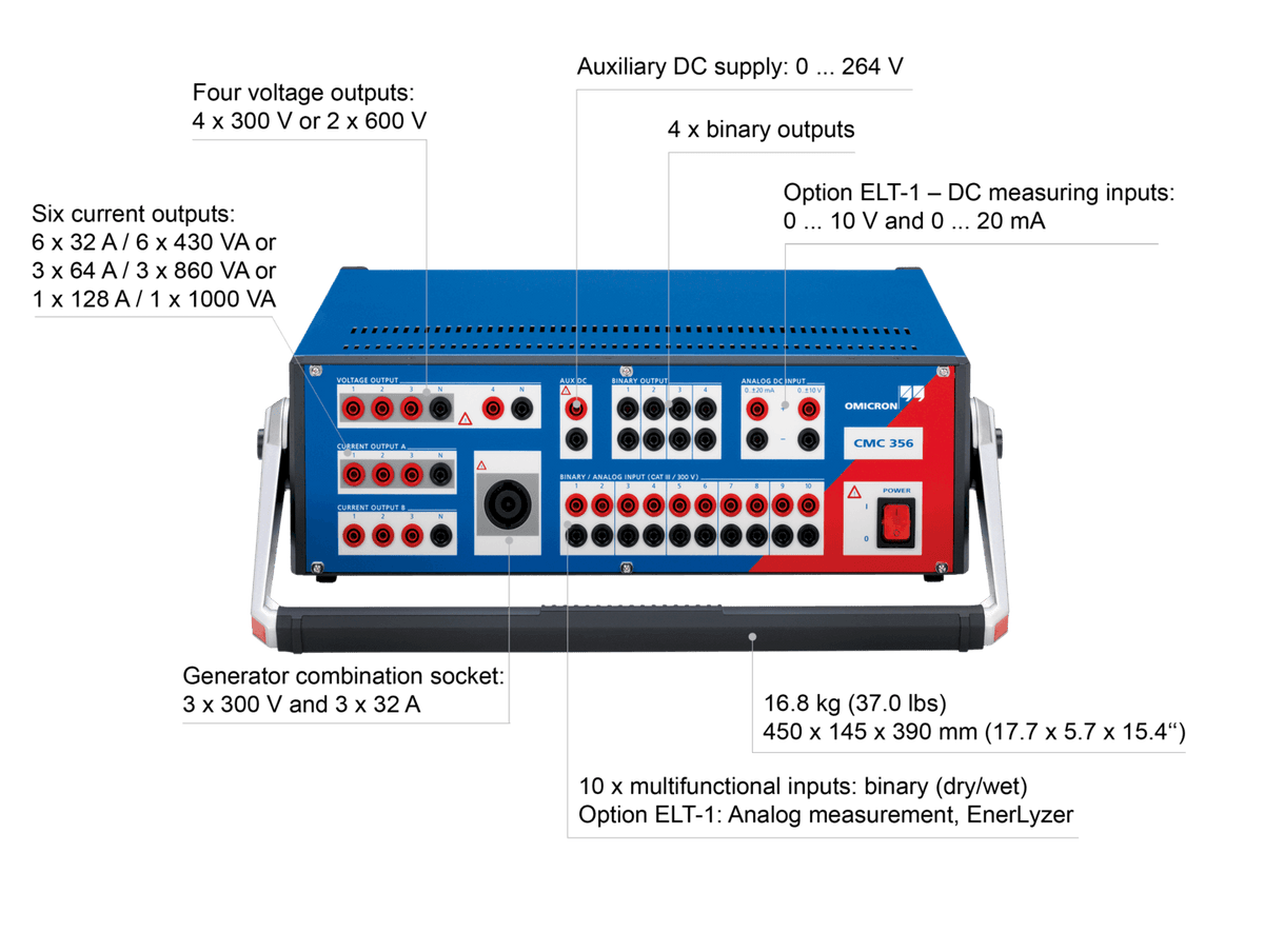 Omicron CMC356 (Universelt test- og idriftsettelse-instrument)
